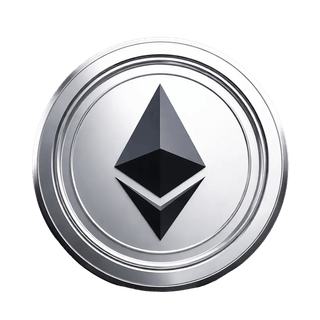 Icona animata della criptovaluta Ethereum (ETH) in stile fluttuante